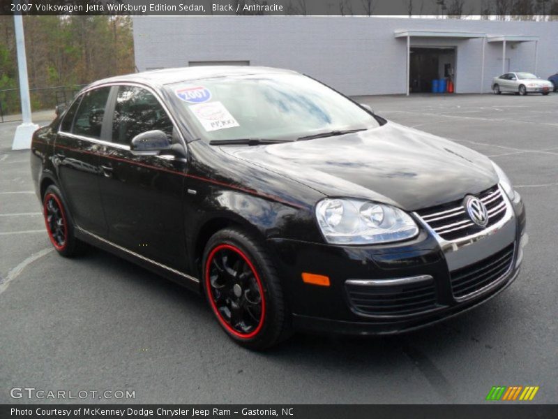 Black / Anthracite 2007 Volkswagen Jetta Wolfsburg Edition Sedan
