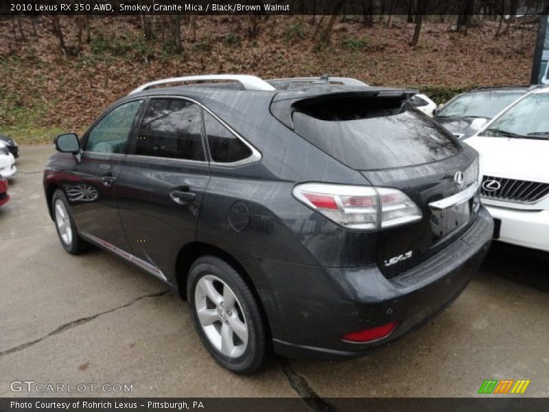 Smokey Granite Mica / Black/Brown Walnut 2010 Lexus RX 350 AWD