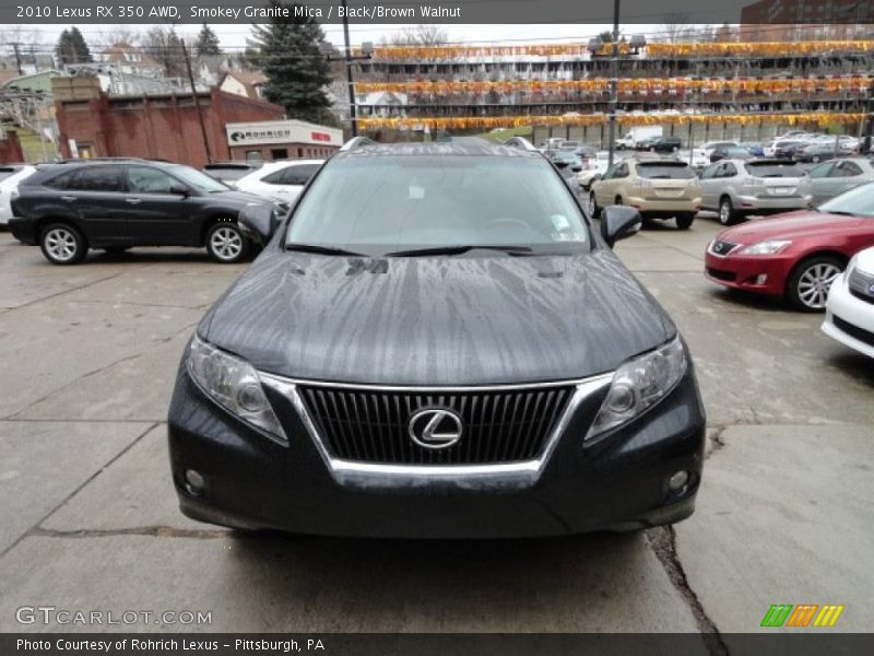 Smokey Granite Mica / Black/Brown Walnut 2010 Lexus RX 350 AWD