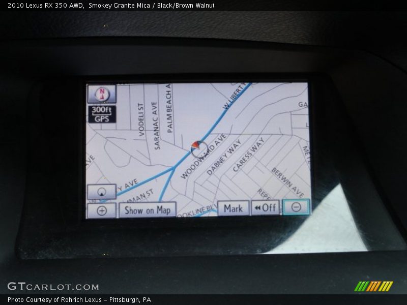 Smokey Granite Mica / Black/Brown Walnut 2010 Lexus RX 350 AWD