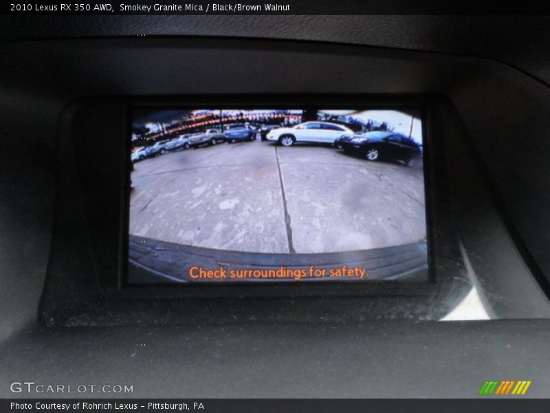 Smokey Granite Mica / Black/Brown Walnut 2010 Lexus RX 350 AWD