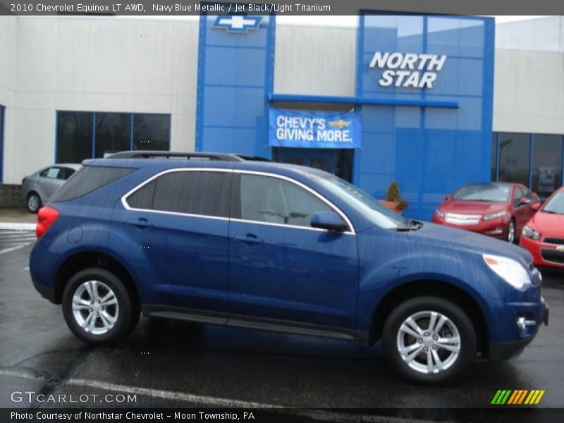 Navy Blue Metallic / Jet Black/Light Titanium 2010 Chevrolet Equinox LT AWD