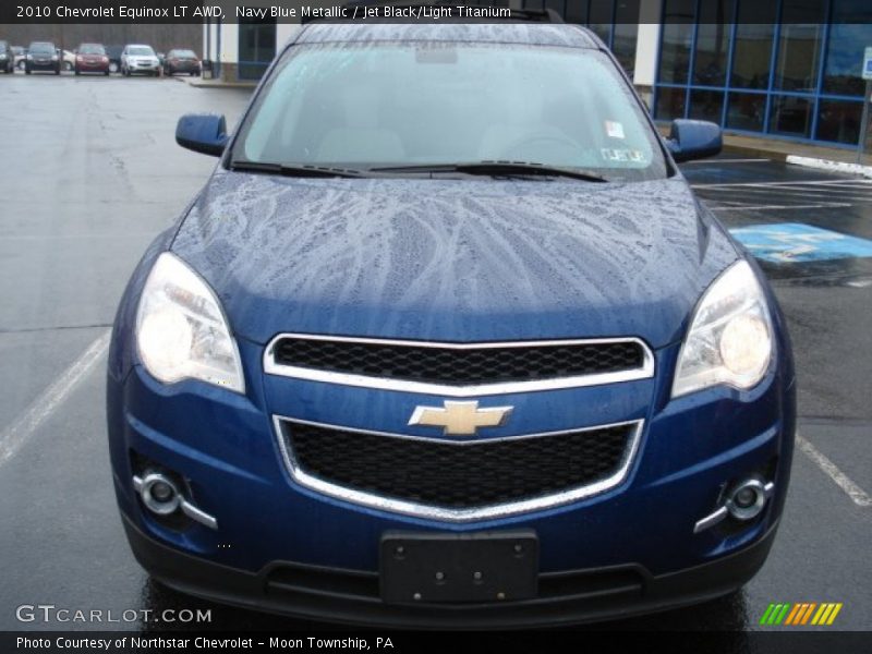 Navy Blue Metallic / Jet Black/Light Titanium 2010 Chevrolet Equinox LT AWD