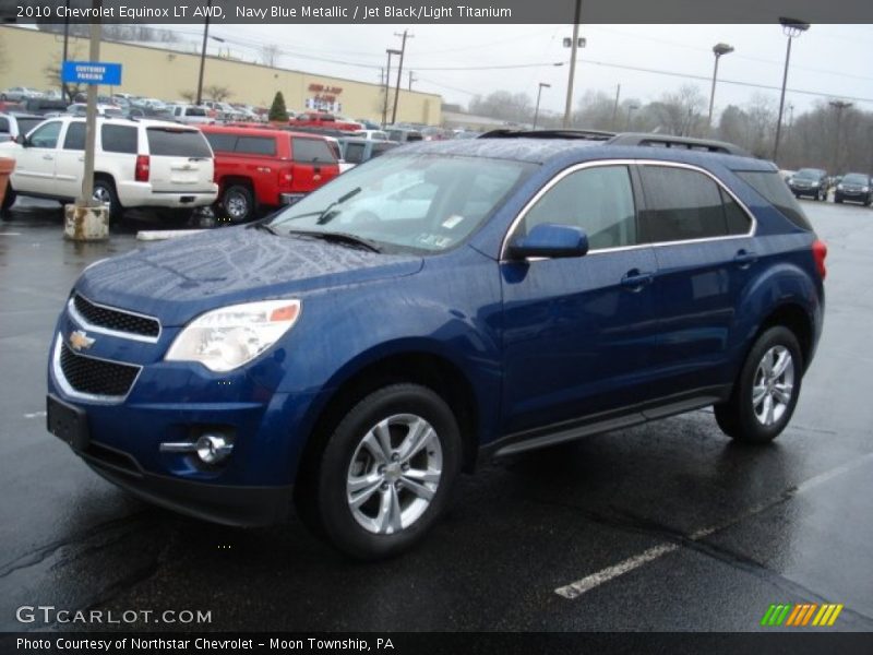 Navy Blue Metallic / Jet Black/Light Titanium 2010 Chevrolet Equinox LT AWD