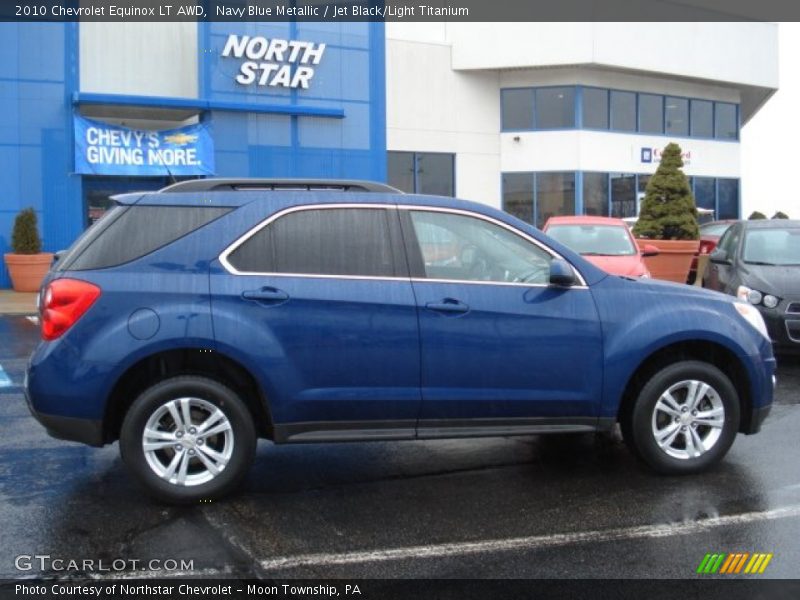 Navy Blue Metallic / Jet Black/Light Titanium 2010 Chevrolet Equinox LT AWD