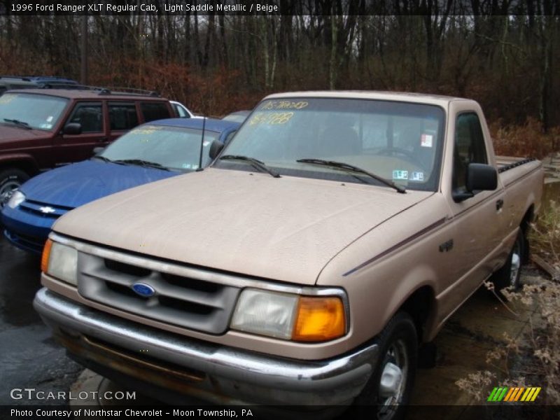 Light Saddle Metallic / Beige 1996 Ford Ranger XLT Regular Cab