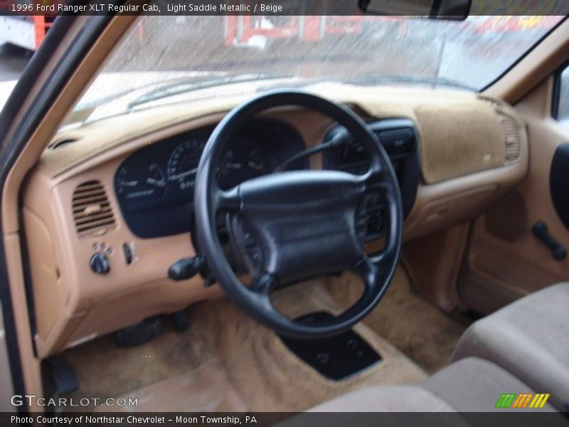 Light Saddle Metallic / Beige 1996 Ford Ranger XLT Regular Cab