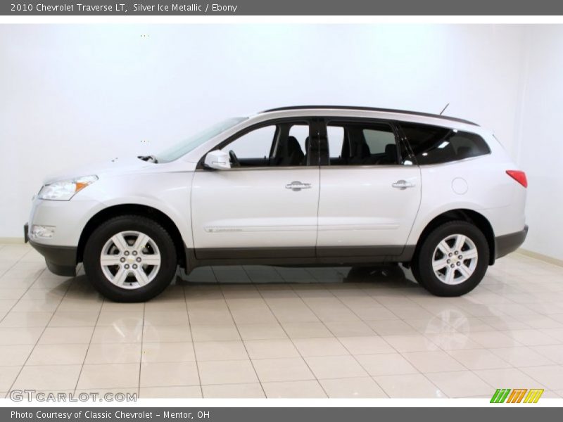 Silver Ice Metallic / Ebony 2010 Chevrolet Traverse LT