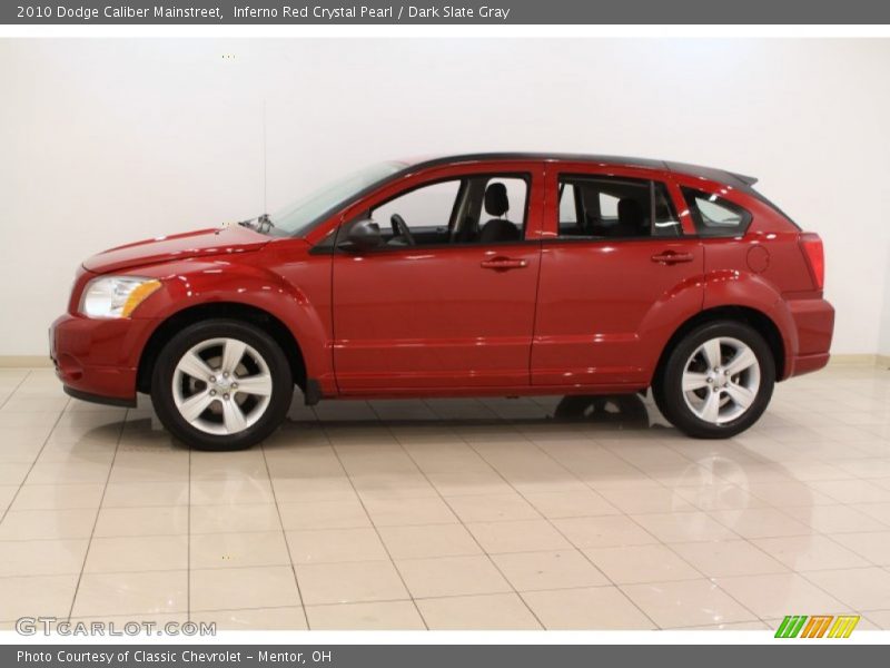 Inferno Red Crystal Pearl / Dark Slate Gray 2010 Dodge Caliber Mainstreet