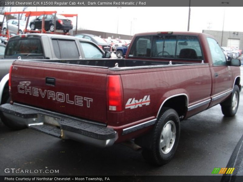  1998 C/K K1500 Regular Cab 4x4 Dark Carmine Red Metallic