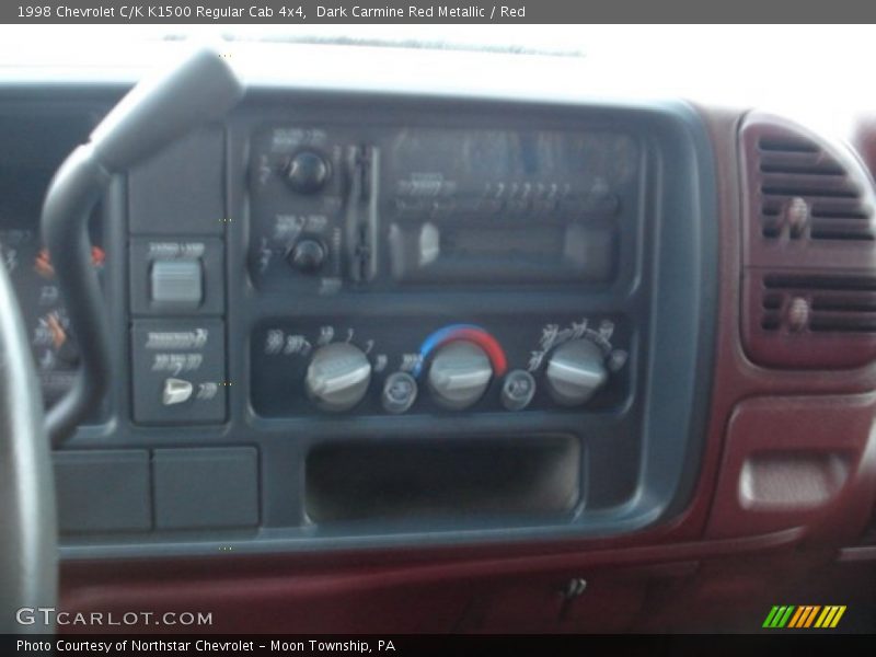 Dark Carmine Red Metallic / Red 1998 Chevrolet C/K K1500 Regular Cab 4x4