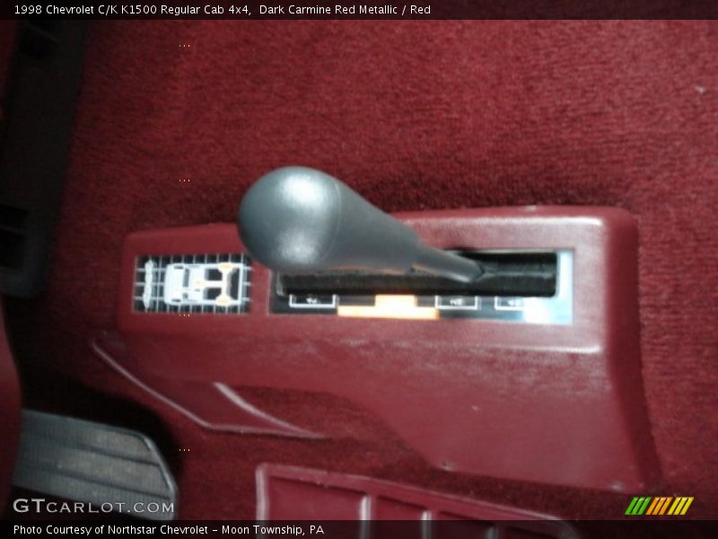 Dark Carmine Red Metallic / Red 1998 Chevrolet C/K K1500 Regular Cab 4x4