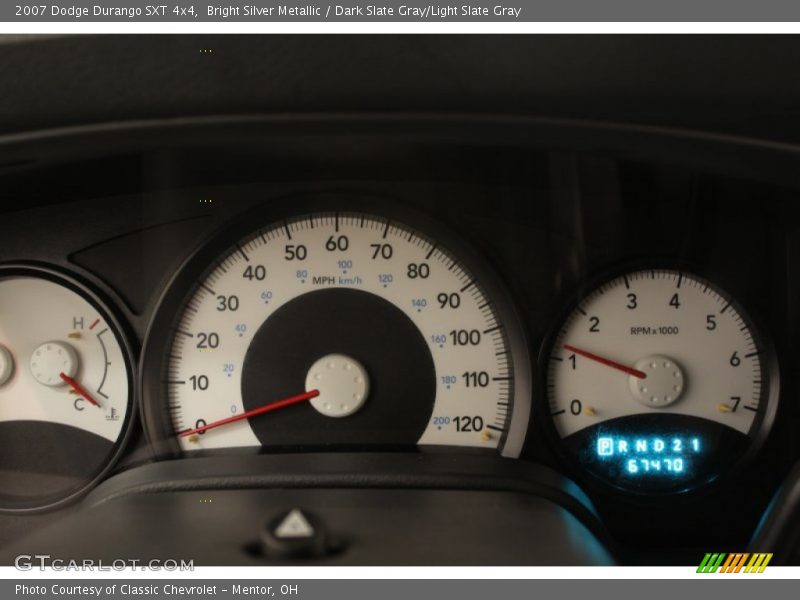 Bright Silver Metallic / Dark Slate Gray/Light Slate Gray 2007 Dodge Durango SXT 4x4