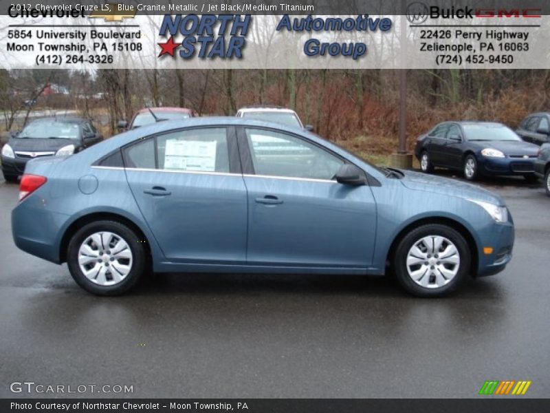 Blue Granite Metallic / Jet Black/Medium Titanium 2012 Chevrolet Cruze LS