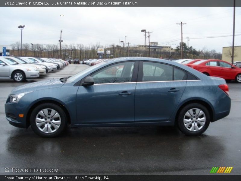 Blue Granite Metallic / Jet Black/Medium Titanium 2012 Chevrolet Cruze LS