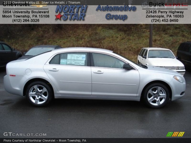 Silver Ice Metallic / Titanium 2012 Chevrolet Malibu LS
