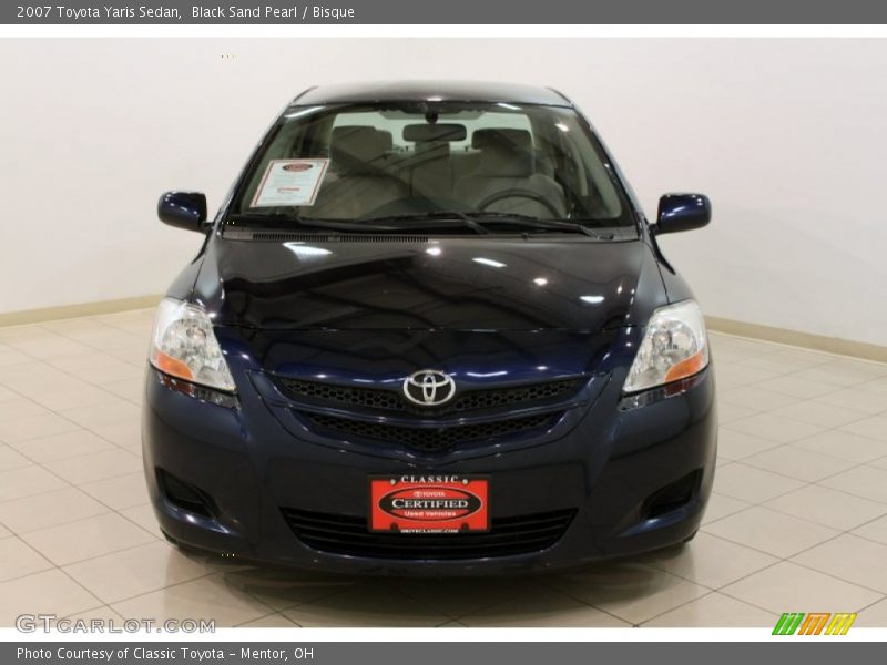 Black Sand Pearl / Bisque 2007 Toyota Yaris Sedan