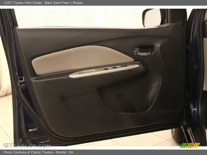 Black Sand Pearl / Bisque 2007 Toyota Yaris Sedan