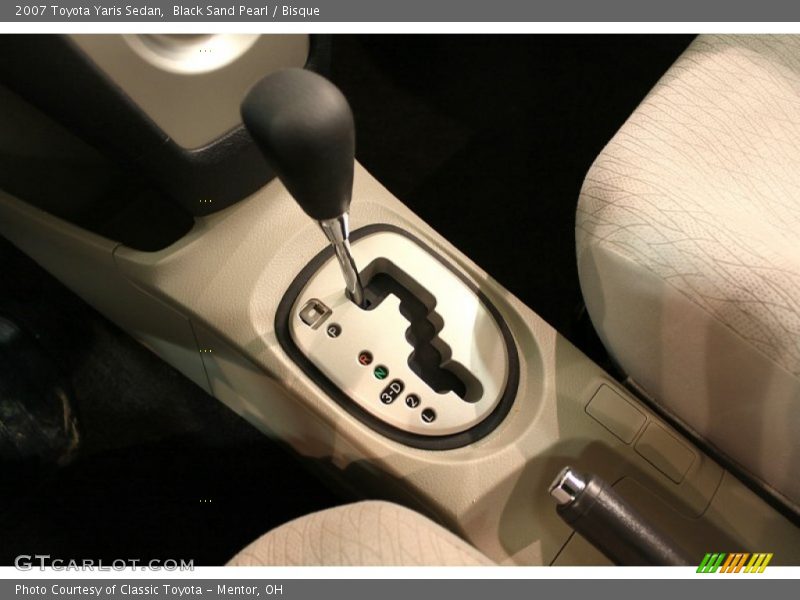 Black Sand Pearl / Bisque 2007 Toyota Yaris Sedan