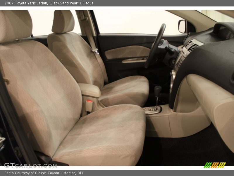 Black Sand Pearl / Bisque 2007 Toyota Yaris Sedan