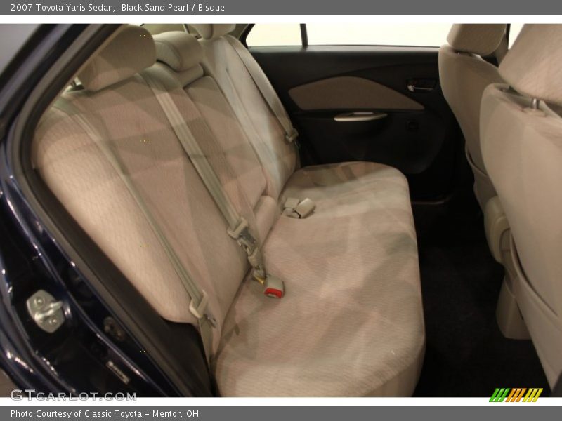 Black Sand Pearl / Bisque 2007 Toyota Yaris Sedan