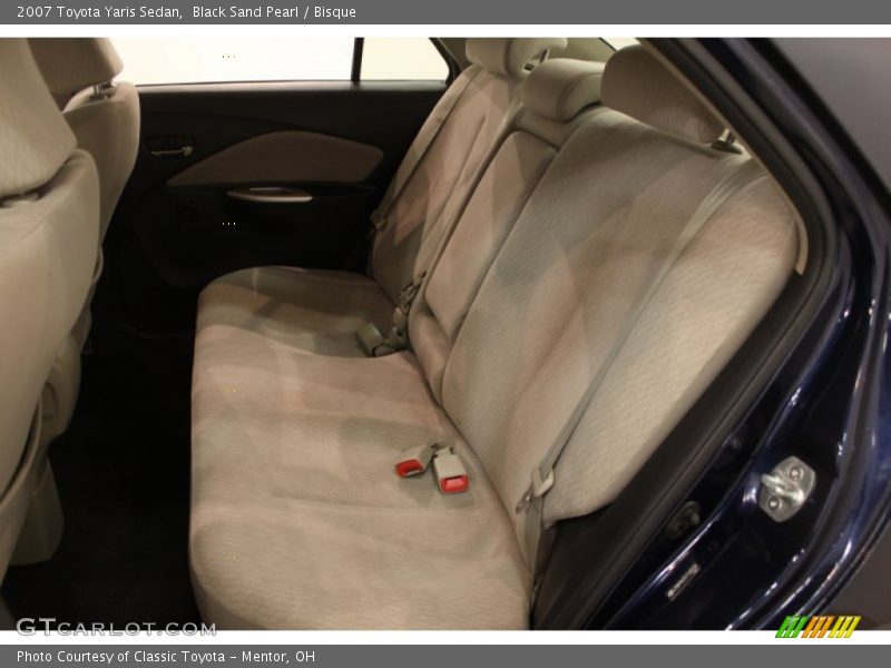 Black Sand Pearl / Bisque 2007 Toyota Yaris Sedan