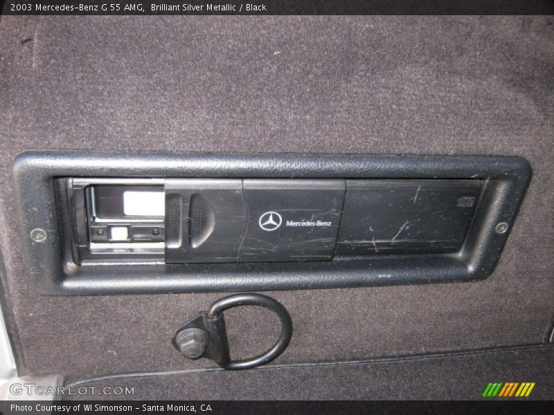 Brilliant Silver Metallic / Black 2003 Mercedes-Benz G 55 AMG