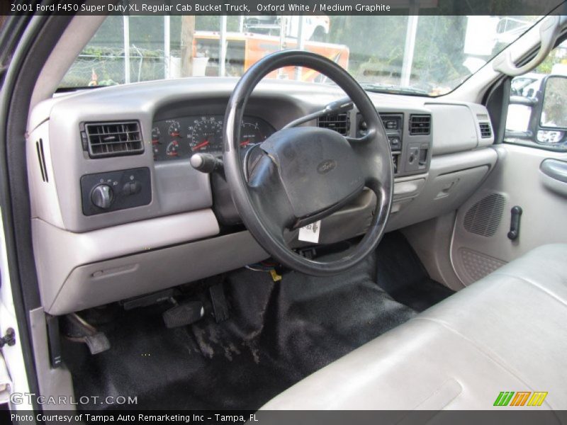 Dashboard of 2001 F450 Super Duty XL Regular Cab Bucket Truck