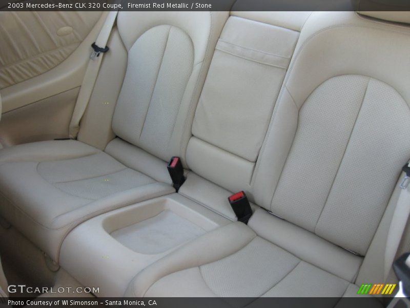 Firemist Red Metallic / Stone 2003 Mercedes-Benz CLK 320 Coupe