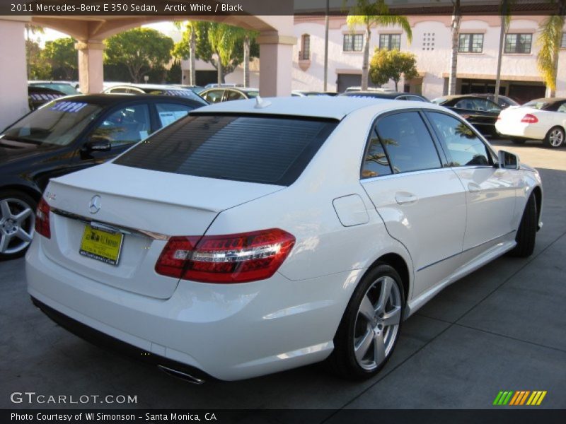 Arctic White / Black 2011 Mercedes-Benz E 350 Sedan