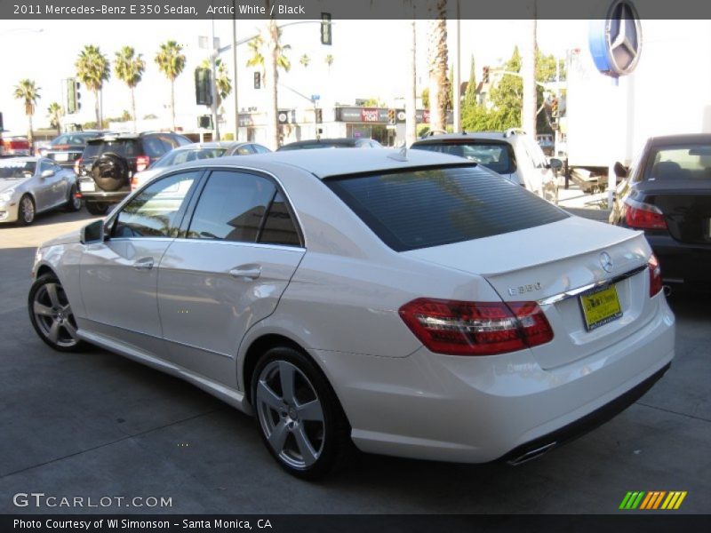Arctic White / Black 2011 Mercedes-Benz E 350 Sedan