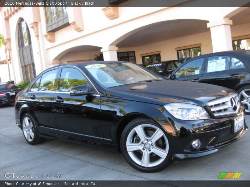 Black / Black 2010 Mercedes-Benz C 300 Sport