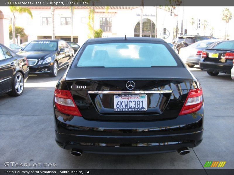 Black / Black 2010 Mercedes-Benz C 300 Sport