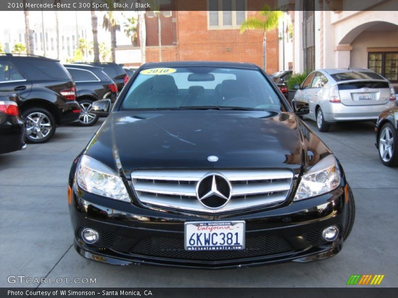 Black / Black 2010 Mercedes-Benz C 300 Sport