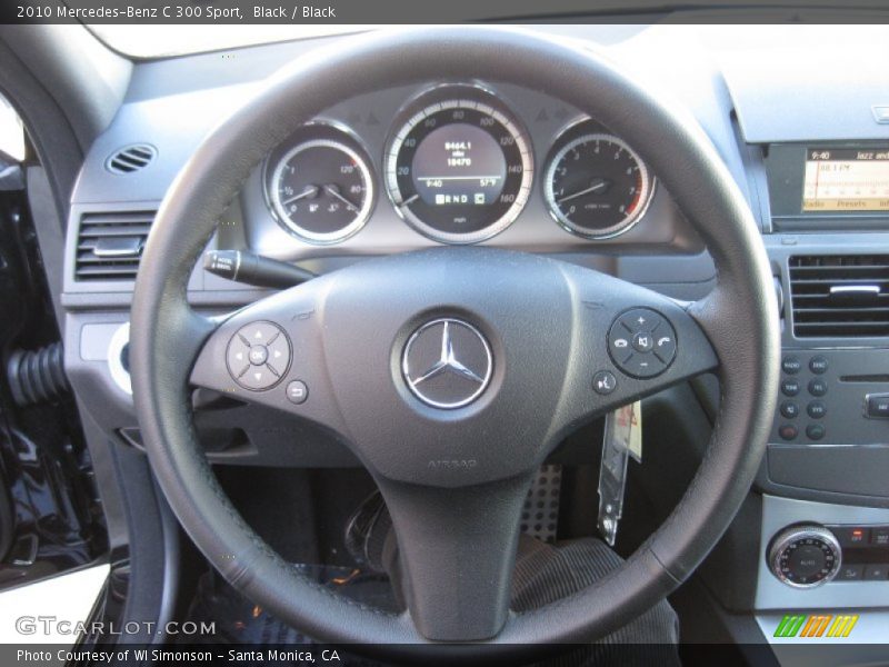 Black / Black 2010 Mercedes-Benz C 300 Sport