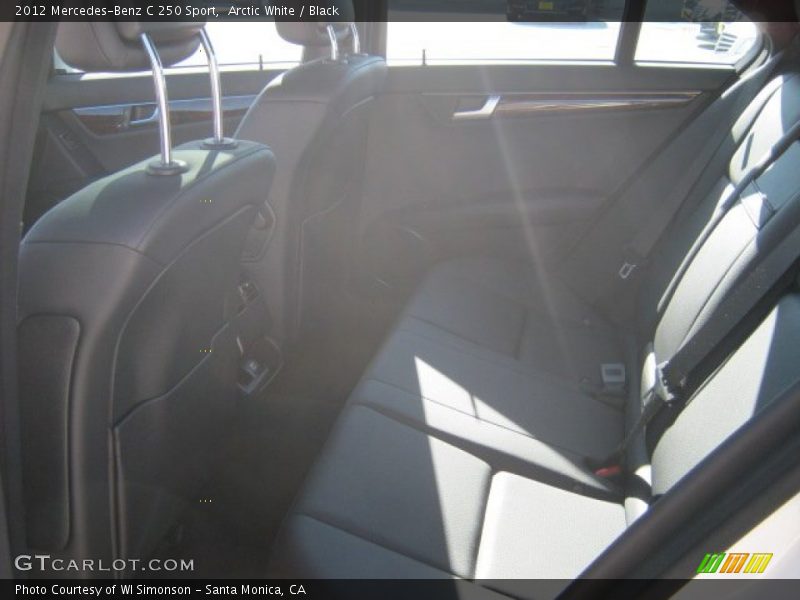 Arctic White / Black 2012 Mercedes-Benz C 250 Sport
