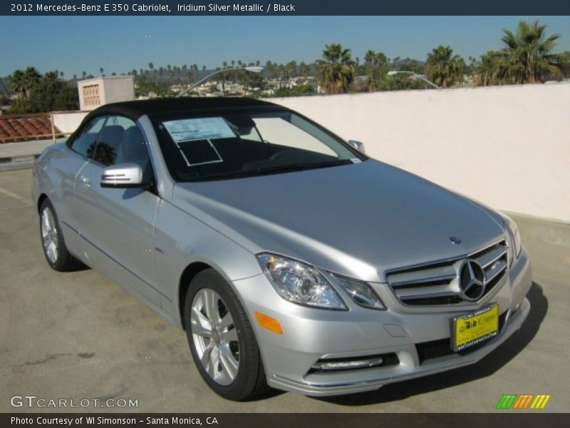 Iridium Silver Metallic / Black 2012 Mercedes-Benz E 350 Cabriolet