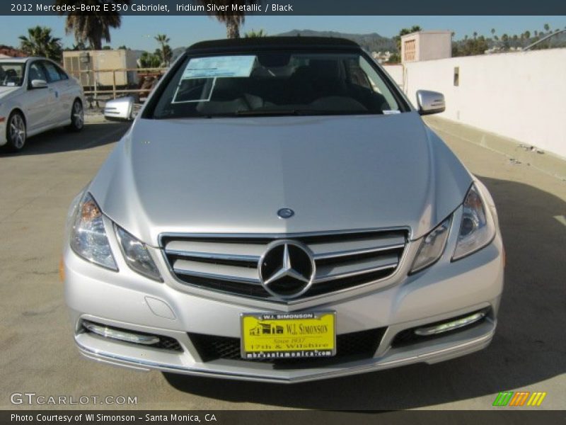 Iridium Silver Metallic / Black 2012 Mercedes-Benz E 350 Cabriolet