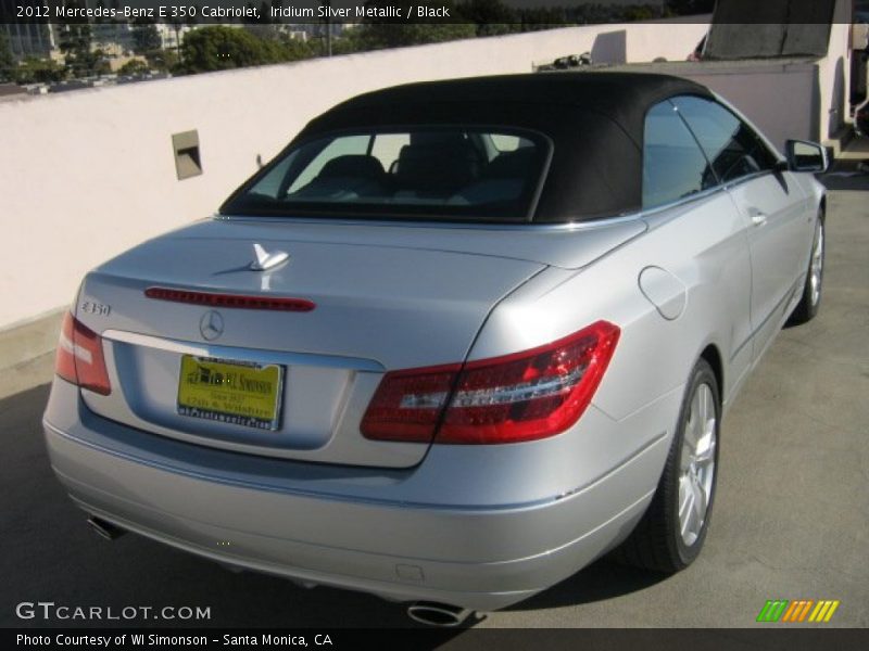 Iridium Silver Metallic / Black 2012 Mercedes-Benz E 350 Cabriolet