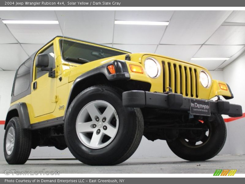 Solar Yellow / Dark Slate Gray 2004 Jeep Wrangler Rubicon 4x4