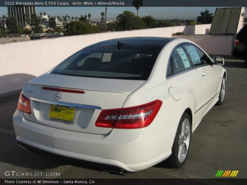 Arctic White / Almond/Mocha 2012 Mercedes-Benz E 550 Coupe