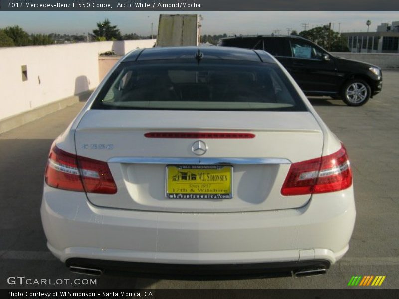 Arctic White / Almond/Mocha 2012 Mercedes-Benz E 550 Coupe