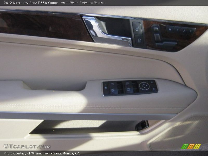 Arctic White / Almond/Mocha 2012 Mercedes-Benz E 550 Coupe