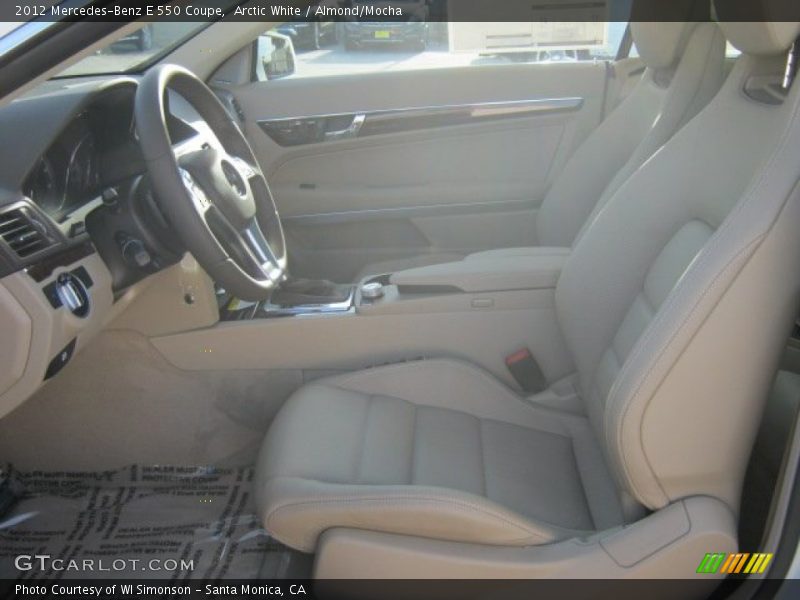 Arctic White / Almond/Mocha 2012 Mercedes-Benz E 550 Coupe