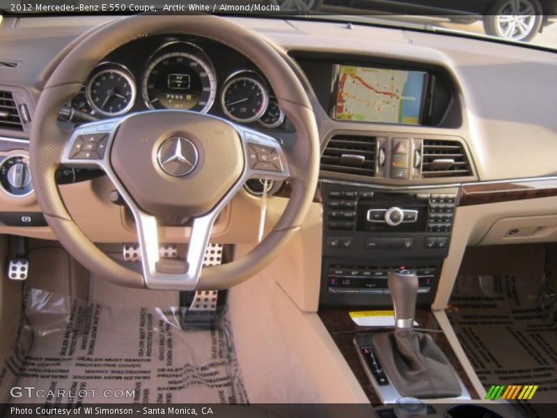 Arctic White / Almond/Mocha 2012 Mercedes-Benz E 550 Coupe