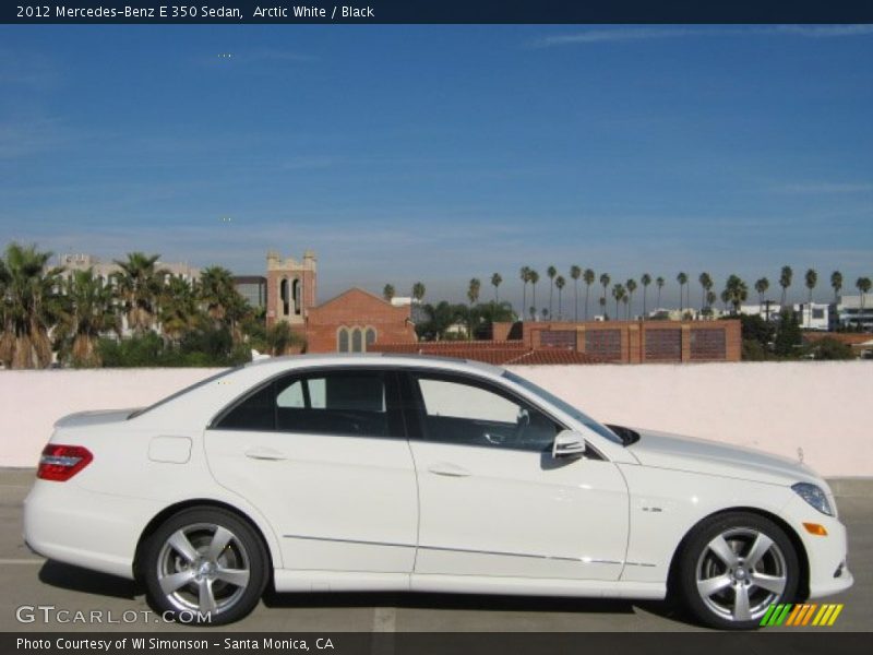 Arctic White / Black 2012 Mercedes-Benz E 350 Sedan