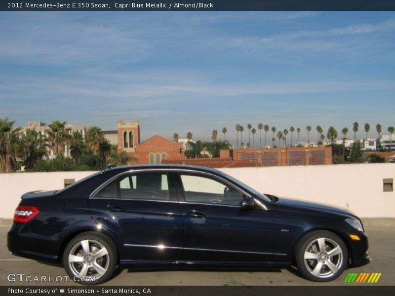 Capri Blue Metallic / Almond/Black 2012 Mercedes-Benz E 350 Sedan