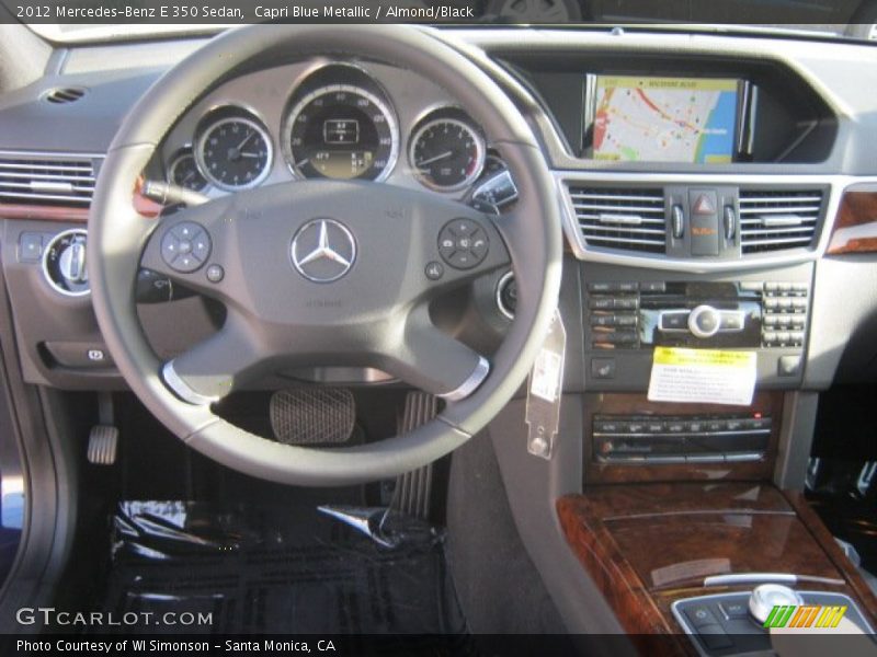 Capri Blue Metallic / Almond/Black 2012 Mercedes-Benz E 350 Sedan