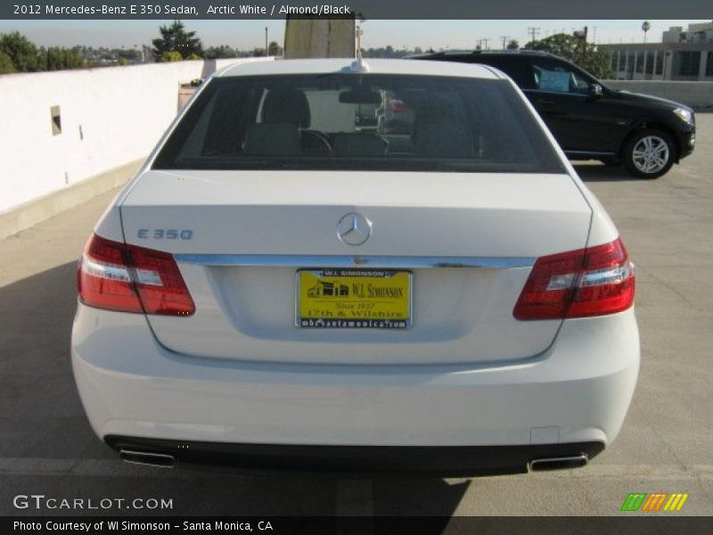 Arctic White / Almond/Black 2012 Mercedes-Benz E 350 Sedan