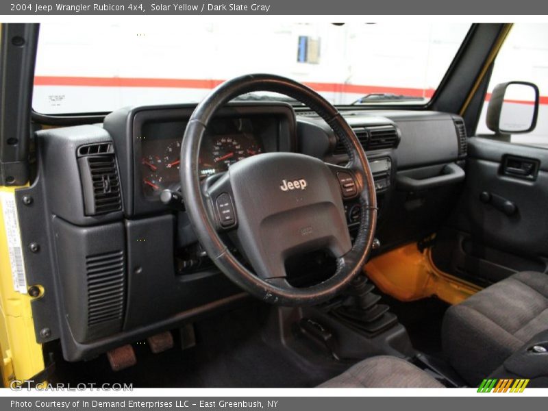 Solar Yellow / Dark Slate Gray 2004 Jeep Wrangler Rubicon 4x4